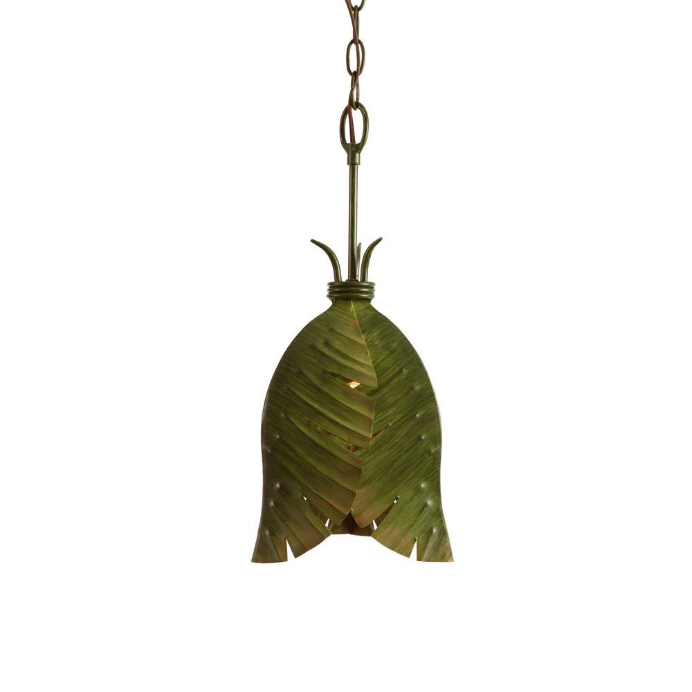 Varaluz 1 Light Pewter Banana Leaf Mini Pendant 901m01 The Home Depot Varaluz 1 Light Pewter Banana Leaf Mini Pendant