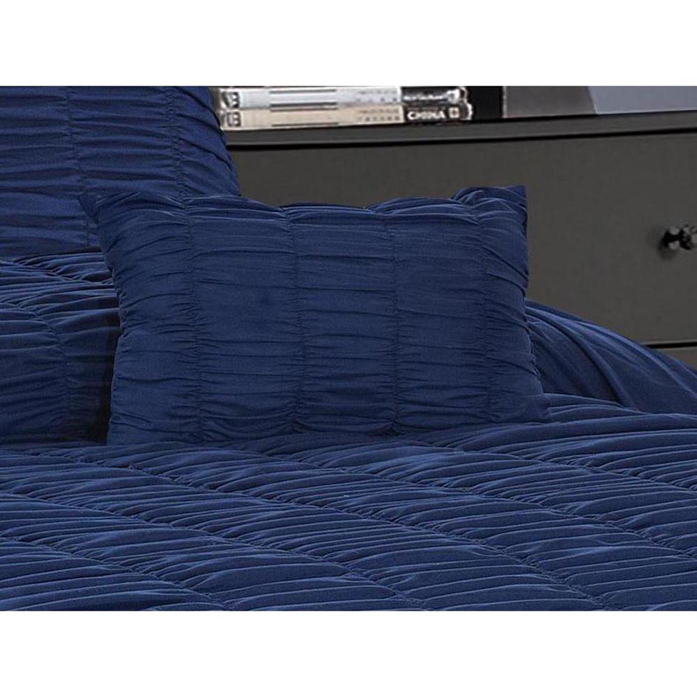 Downhome Olivia 5 Piece Blue King Texture Bedding Set Cs500 000b Downhome Olivia 5 Piece Blue King Texture Bedding Set