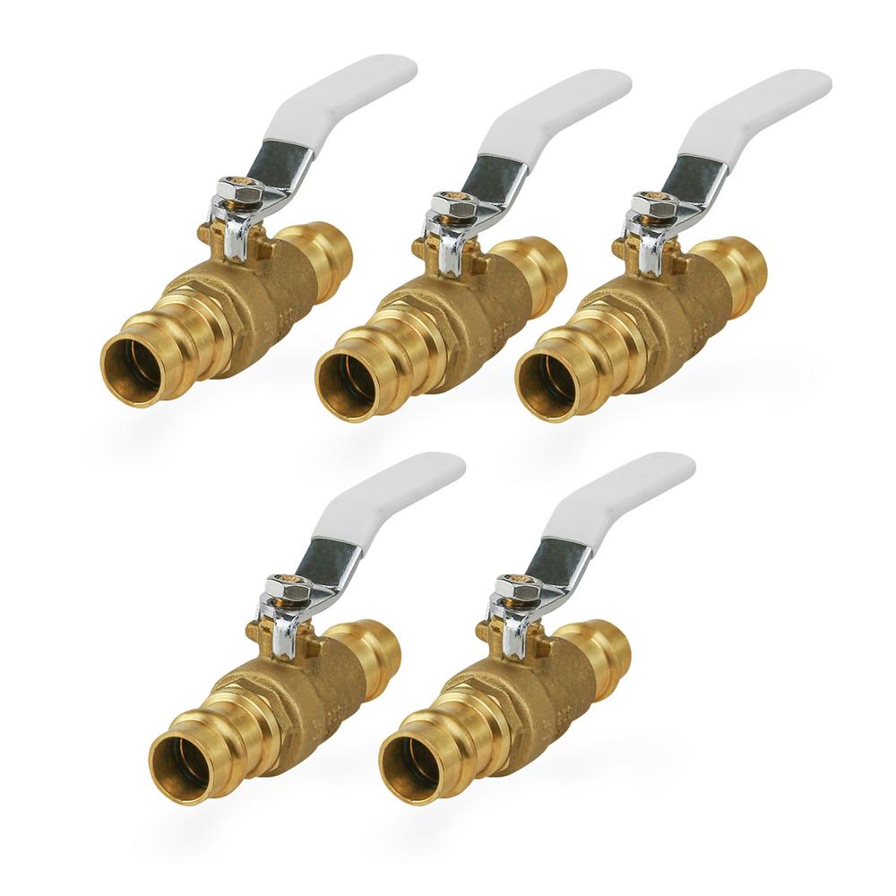 Press Connections Midline Valve 932VLV114 Premium Ball Valve with 1-1//4 in Brass