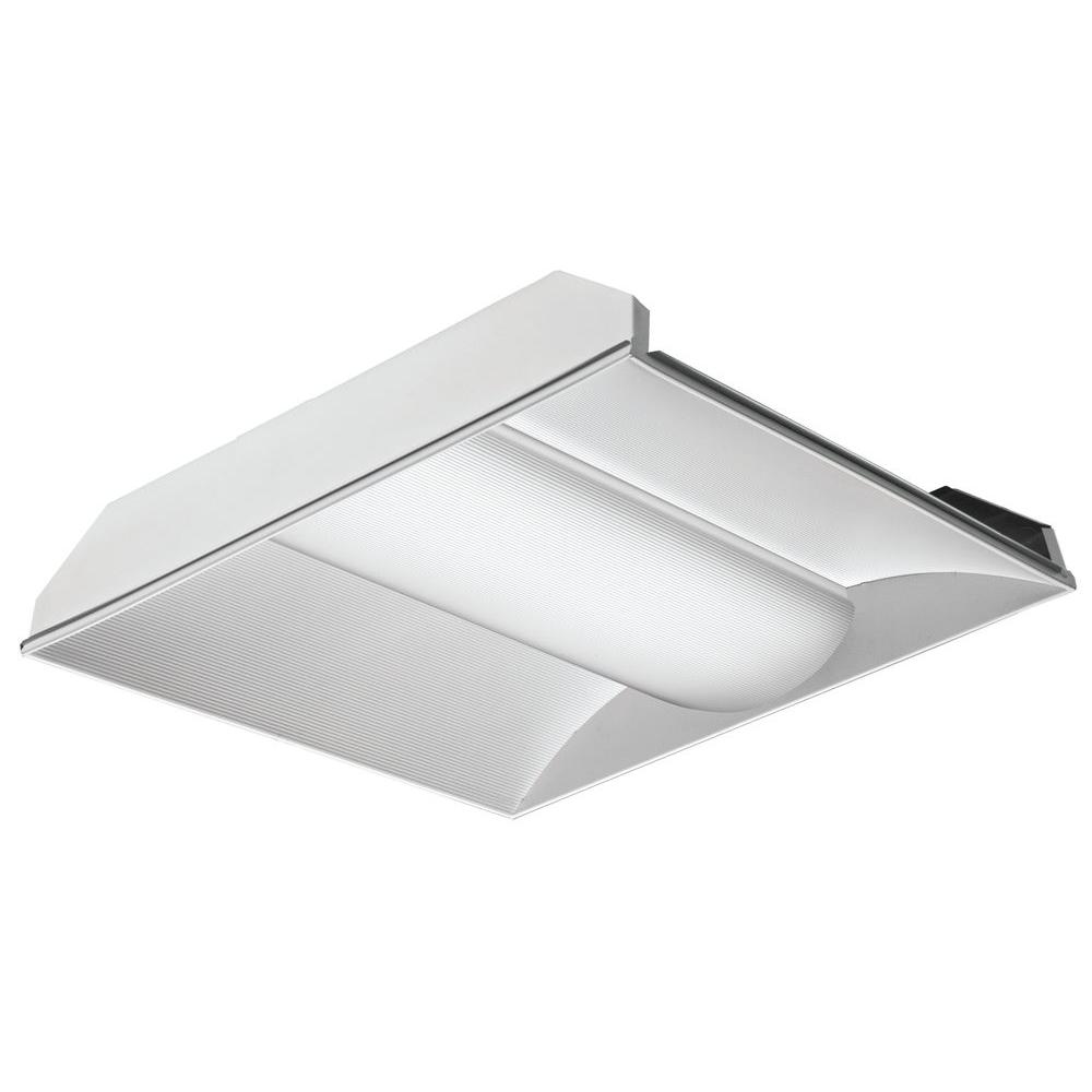 Lithonia Lighting 2 ft. x 4 ft. LED Lensed Troffer with Acrylic