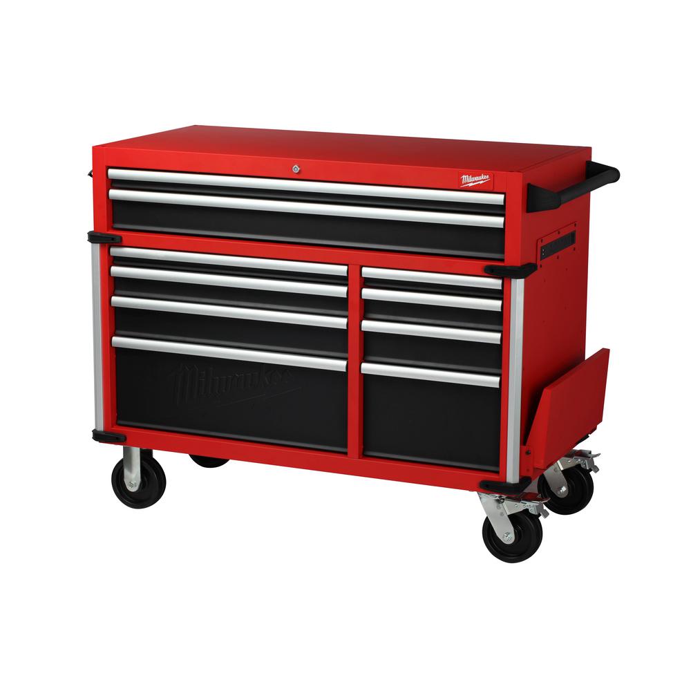 Milwaukee High Capacity 46 in. 10Drawer Roller Tool Chest48