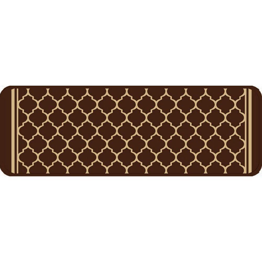 Multy Home Stair Tread Covers Rugs The Depot Gardengate Chocolate 9 In X 26 Stair Tread Cover Set Of 12