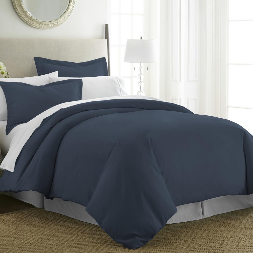 Becky Cameron Performance Navy King 3 Piece Duvet Cover Set Ieh