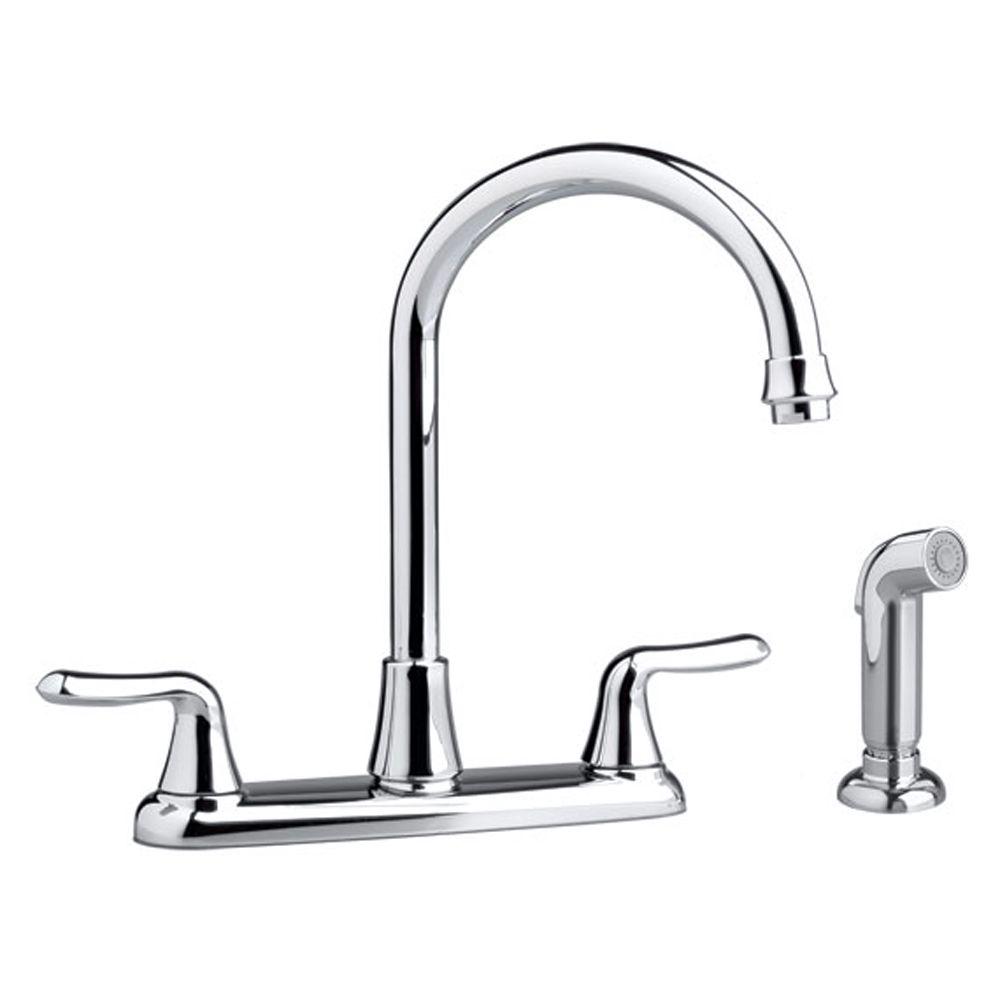 American Standard Colony Soft 2 Handle Standard Kitchen Faucet In