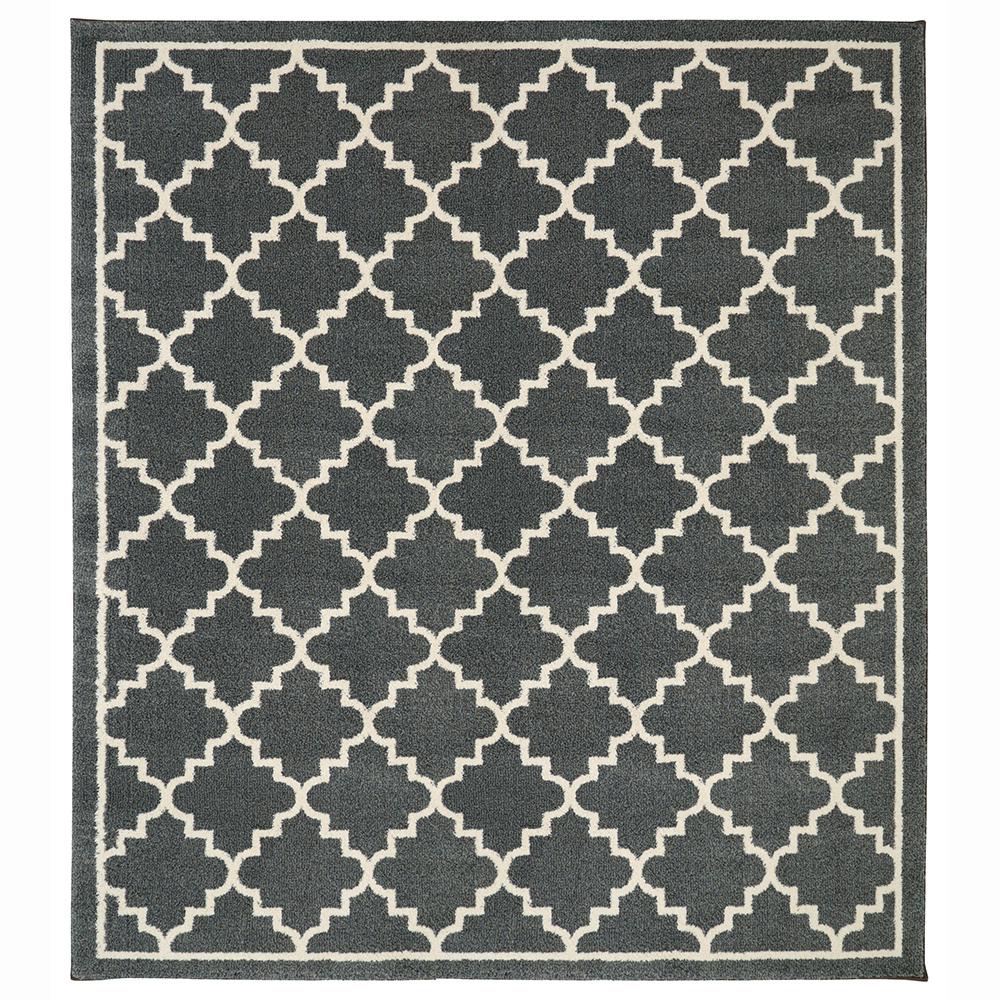 Square Area Rugs The Home Depot Winslow Dark Slate 8 Ft X Square Area Rug Walnut Birch