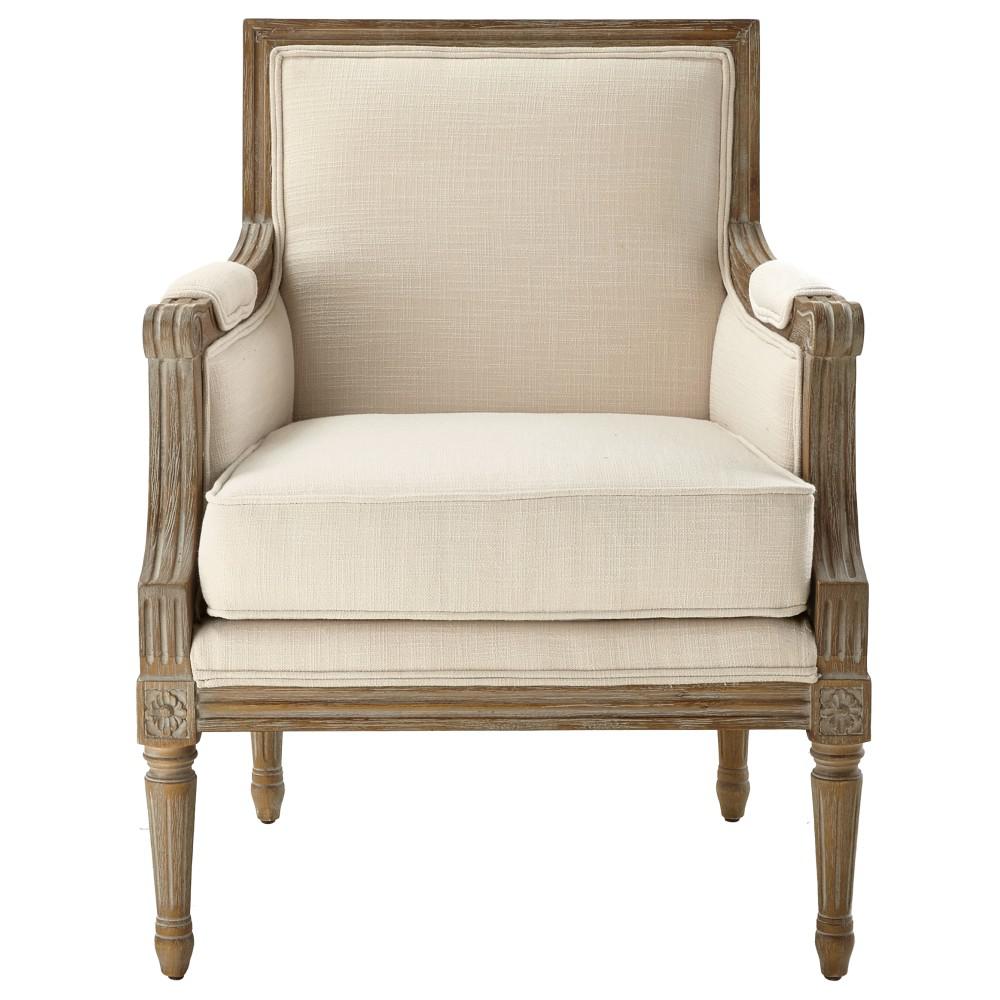 Home Decorators Collection Miria Carre Natural Upholstered Accent Chair 9947600180 The Home Depot