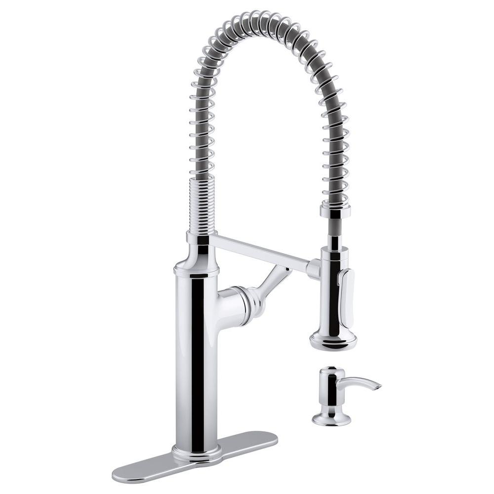 KOHLER Sous Pro-Style Single-Handle Pull-Down Sprayer ...