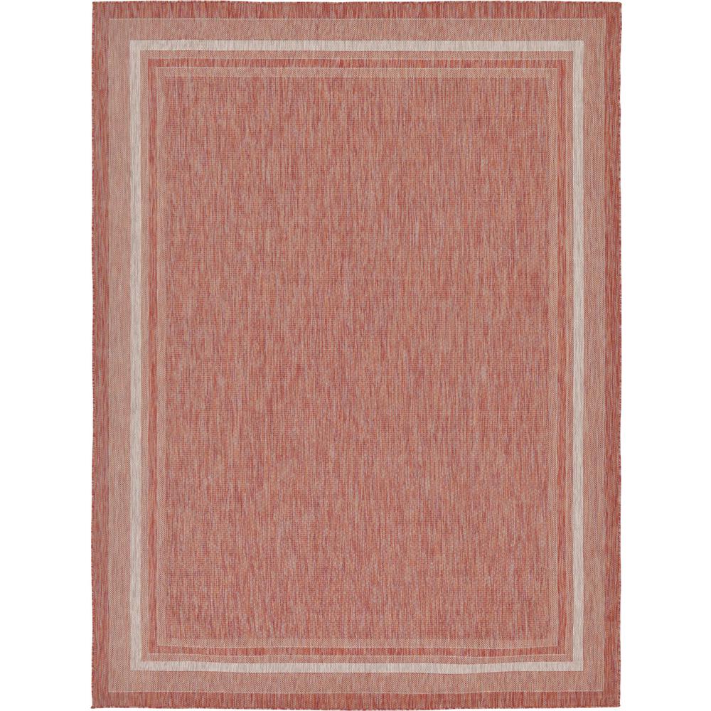 Unique Loom Outdoor Soft Border Rust Red 9 0 X 12 Area Rug Outdoor Soft Border Rust Red 9 0 X 12 Area Rug