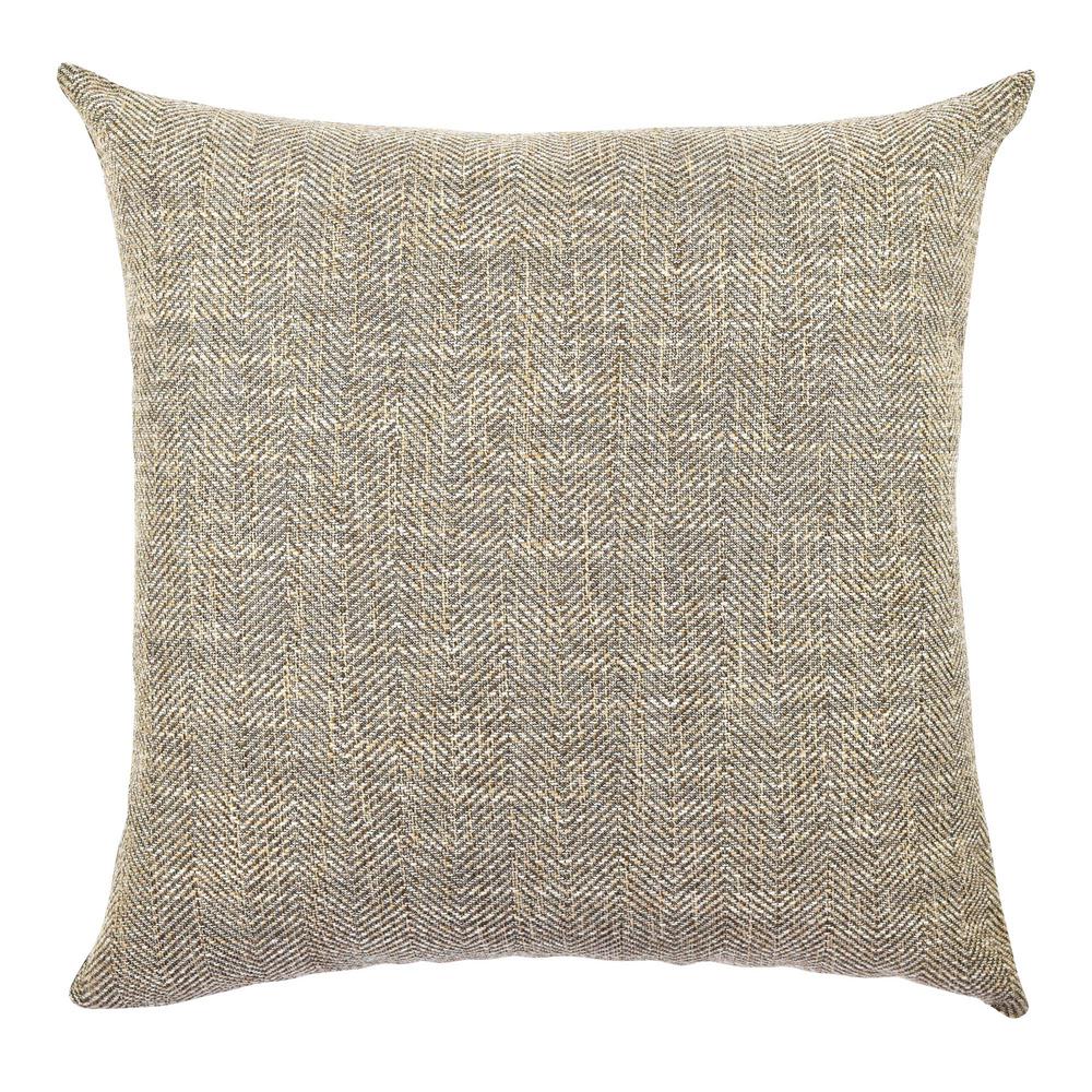 Vesper Lane Chenille Brown Solid 18 In X 18 In Throw Pillow