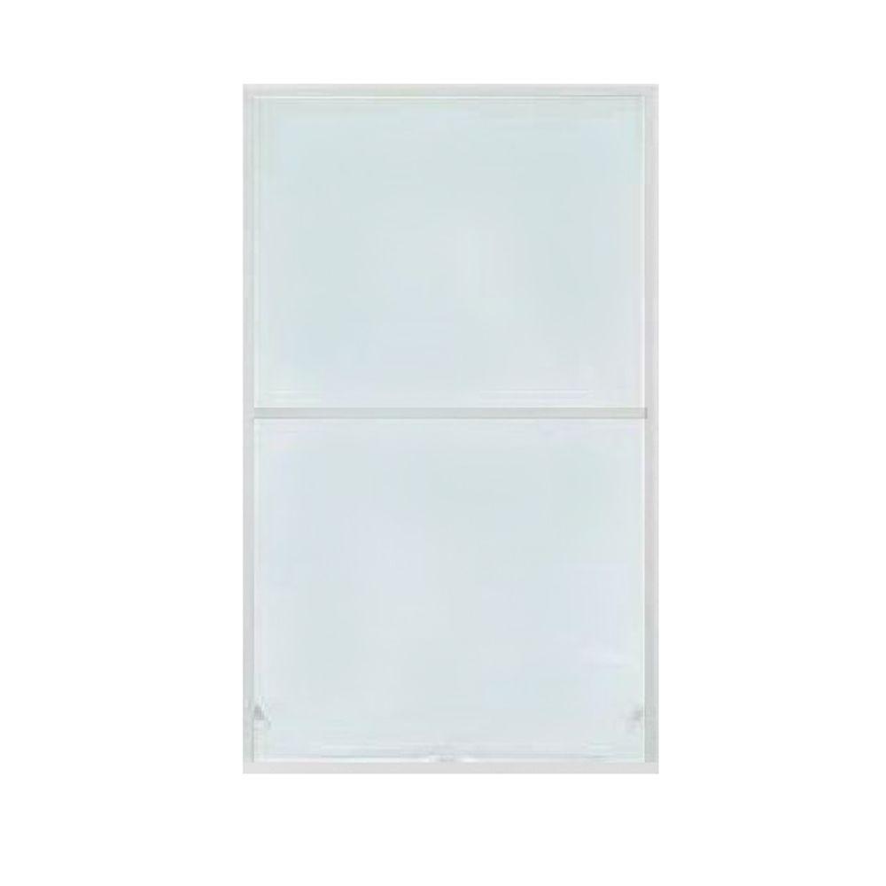 Retractable Bug Screen 39 in. x 67 in. Adjustable Width/Height White Aluminum Fiberglass