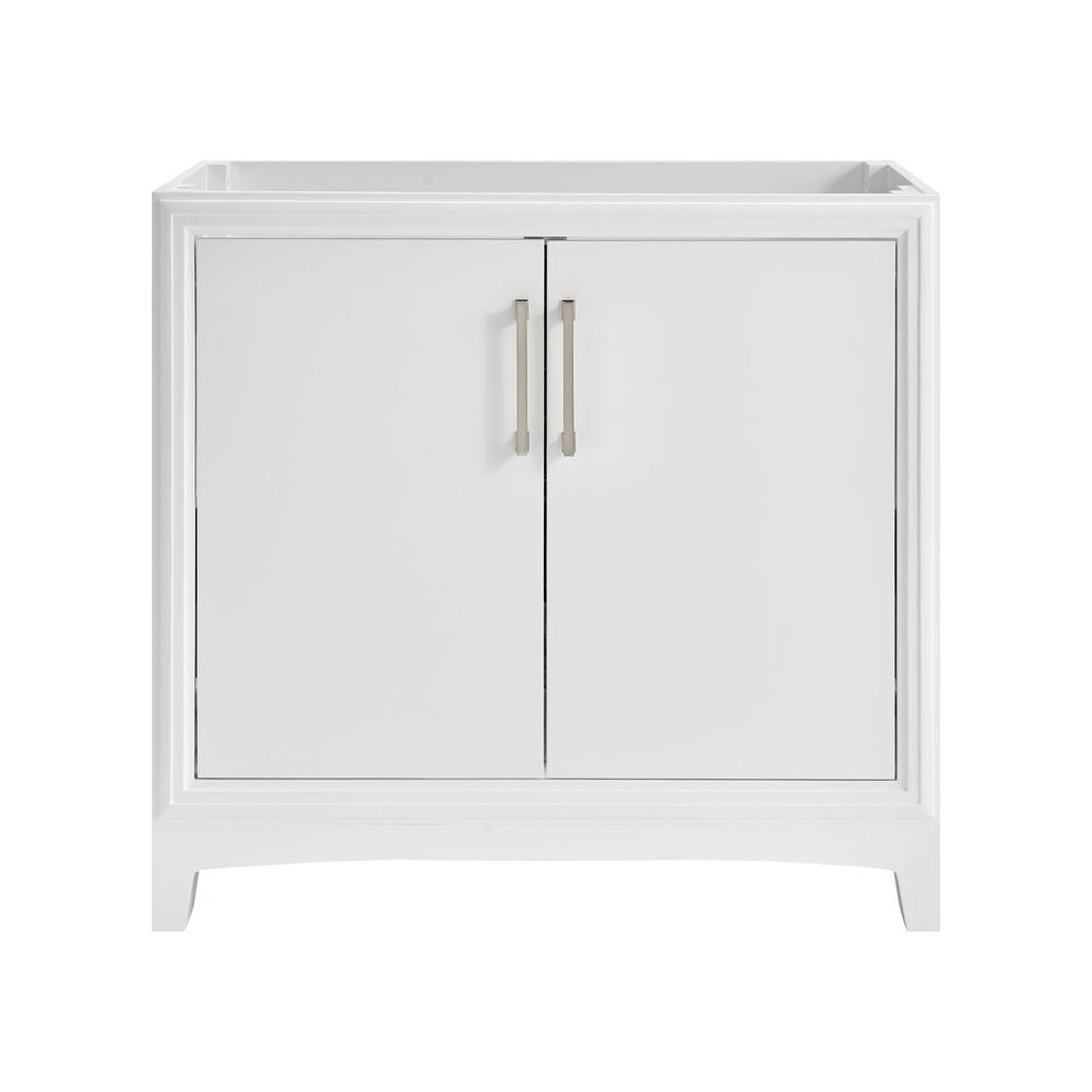 Glacier Bay Hillcroft 36 In W X 21 5 In D Unassembled Bath Vanity Cabinet Only In White 1342va 36 201 The Home Depot