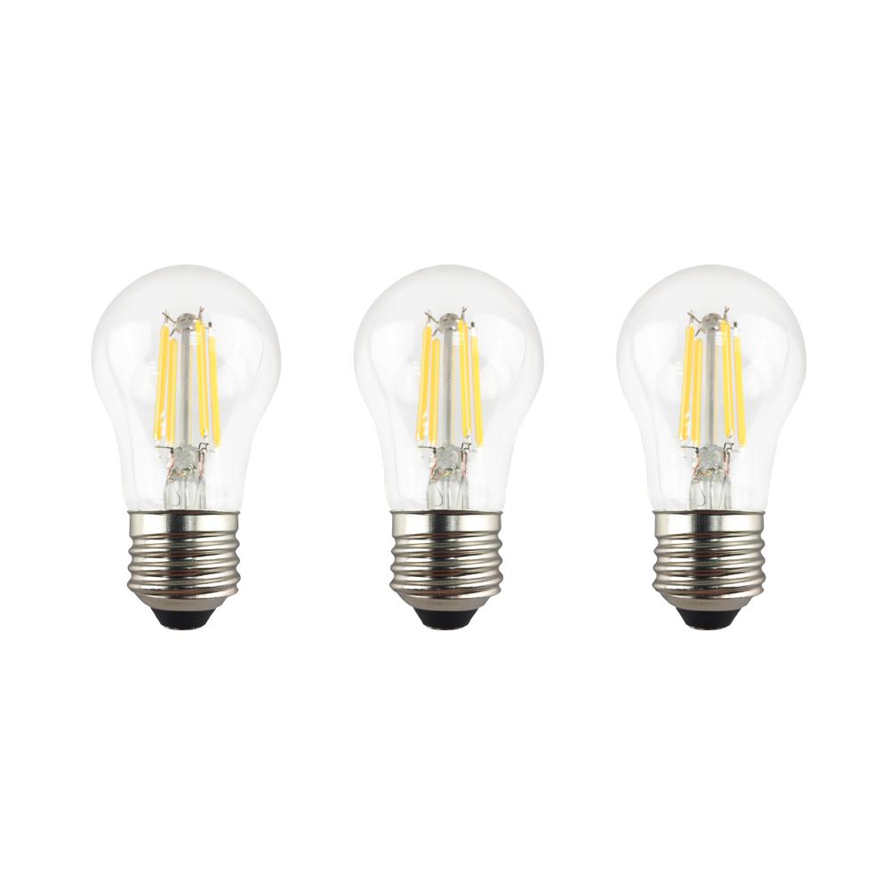 Photo 1 of 60-Watt Equivalent A15 Dimmable Clear Glass Decorative Filament LED Vintage Edison Light Bulb Daylight (3-Pack)