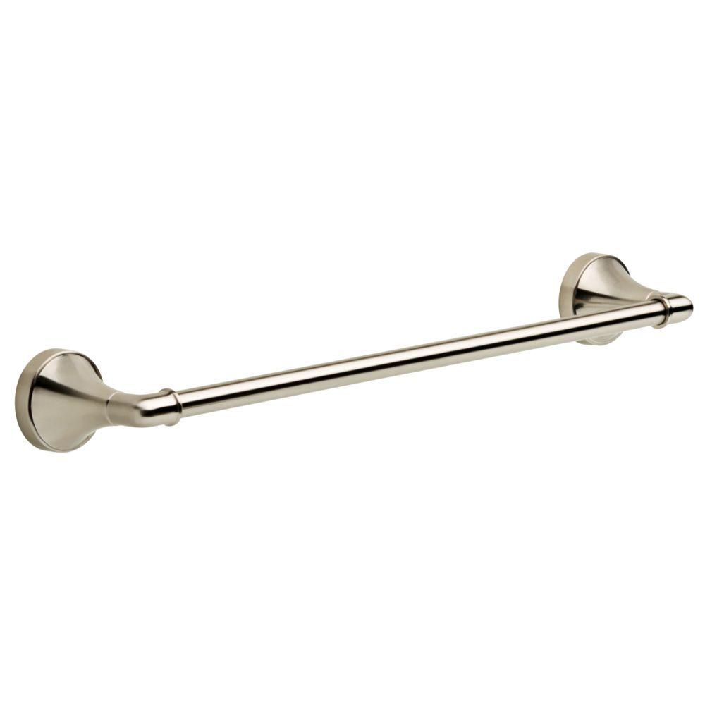 Delta Phoebe 18 In Towel Bar In Brushed Nickel PHB18 SN The Home Depot   Brushed Nickel Delta Towel Bars Phb18 Sn 64 1000 