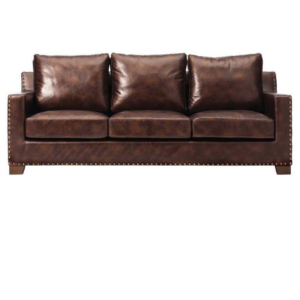 Brown Faux Leather 3 Seater Sofa, Is Faux Leather Sofa Good