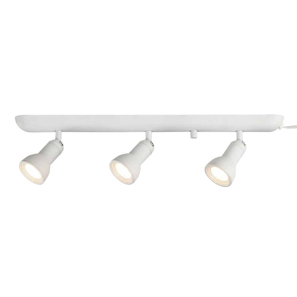 Hampton Bay 3-Light LED Directional Plug-in Track Lighting ...