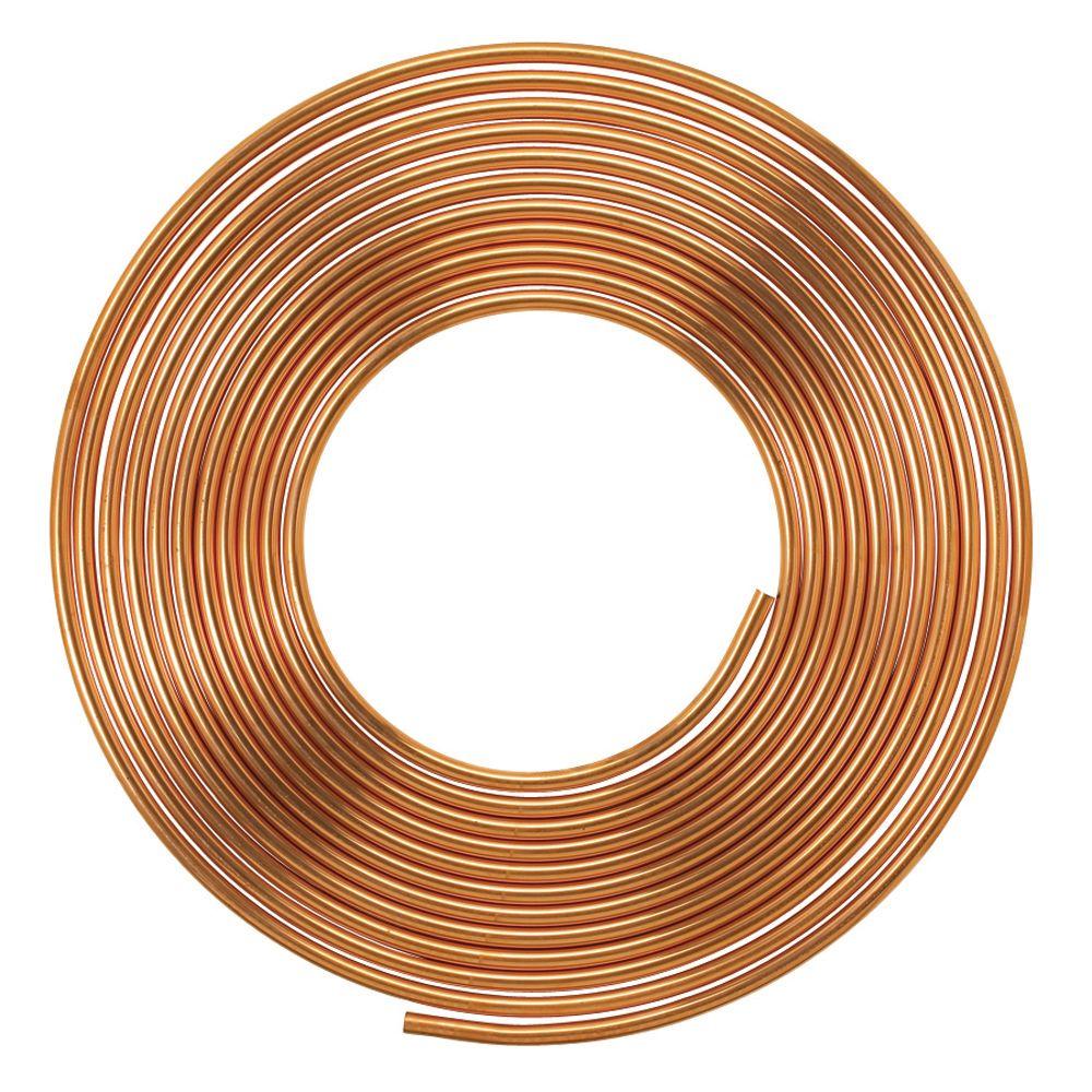 Everbilt 1/2 in. I.D. x 60 ft. Type L Soft Copper Coil Tubing (5/8 in 1/2 Bendable Copper Tubing