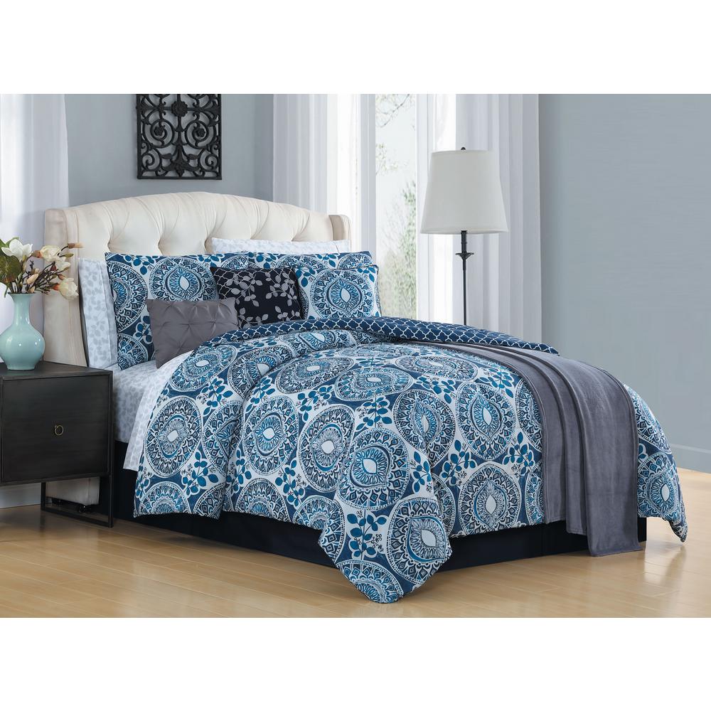 Studio 17 Jericho Teal 5-Piece Full/Queen Comforter Set