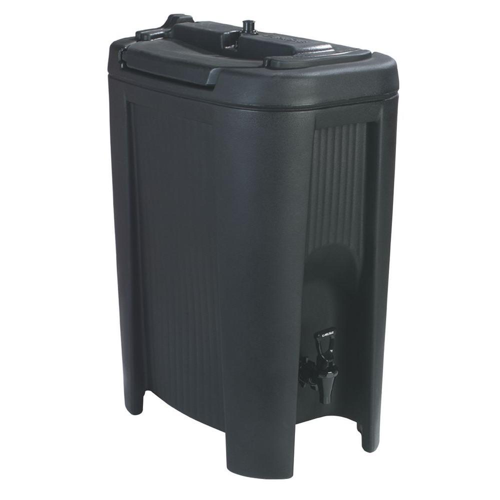 Carlisle XB5 5 gal. Slide 'n Seal Beverage Dispenser in Black