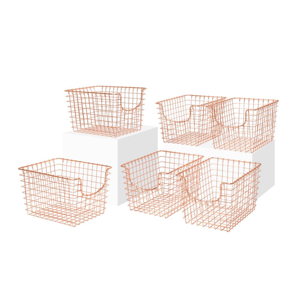 Spectrum 12.75 in. D x 9.5 in. W x 8 in. H Scoop Copper Small Wire