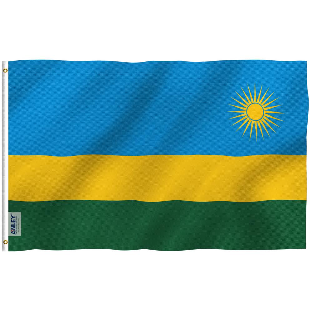 Anley Fly Breeze 3 Ft X 5 Ft Polyester Rwanda Flag 2 Sided