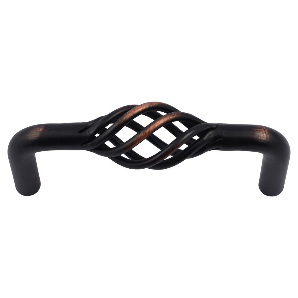 Matte Black Kitchen Bathroom Cabinet Birdcage 3/" Knobs Pulls 76mm