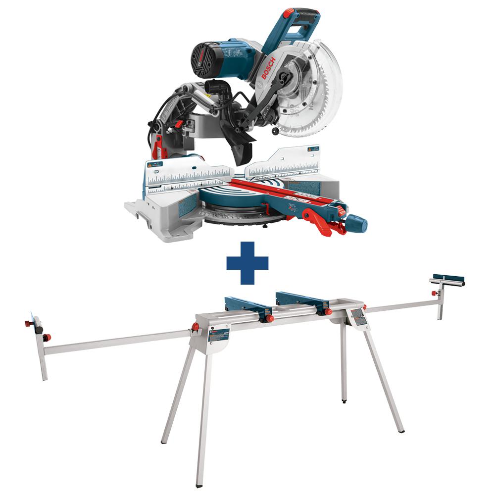 Bosch 15 Amp Corded 10 In Dual Bevel Sliding Glide Miter Saw With
