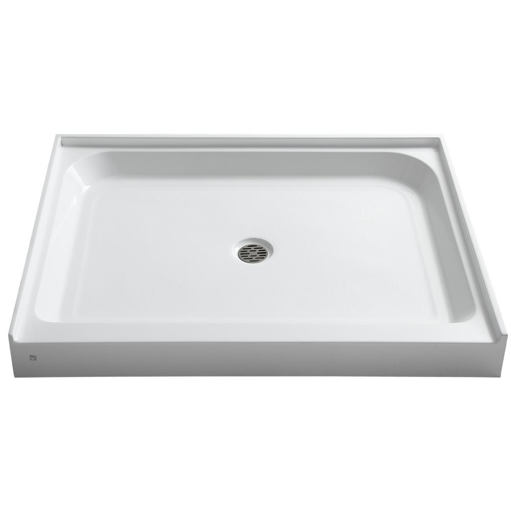 Delta Classic 400 36 in. x 36 in. Single Threshold Shower Base in High