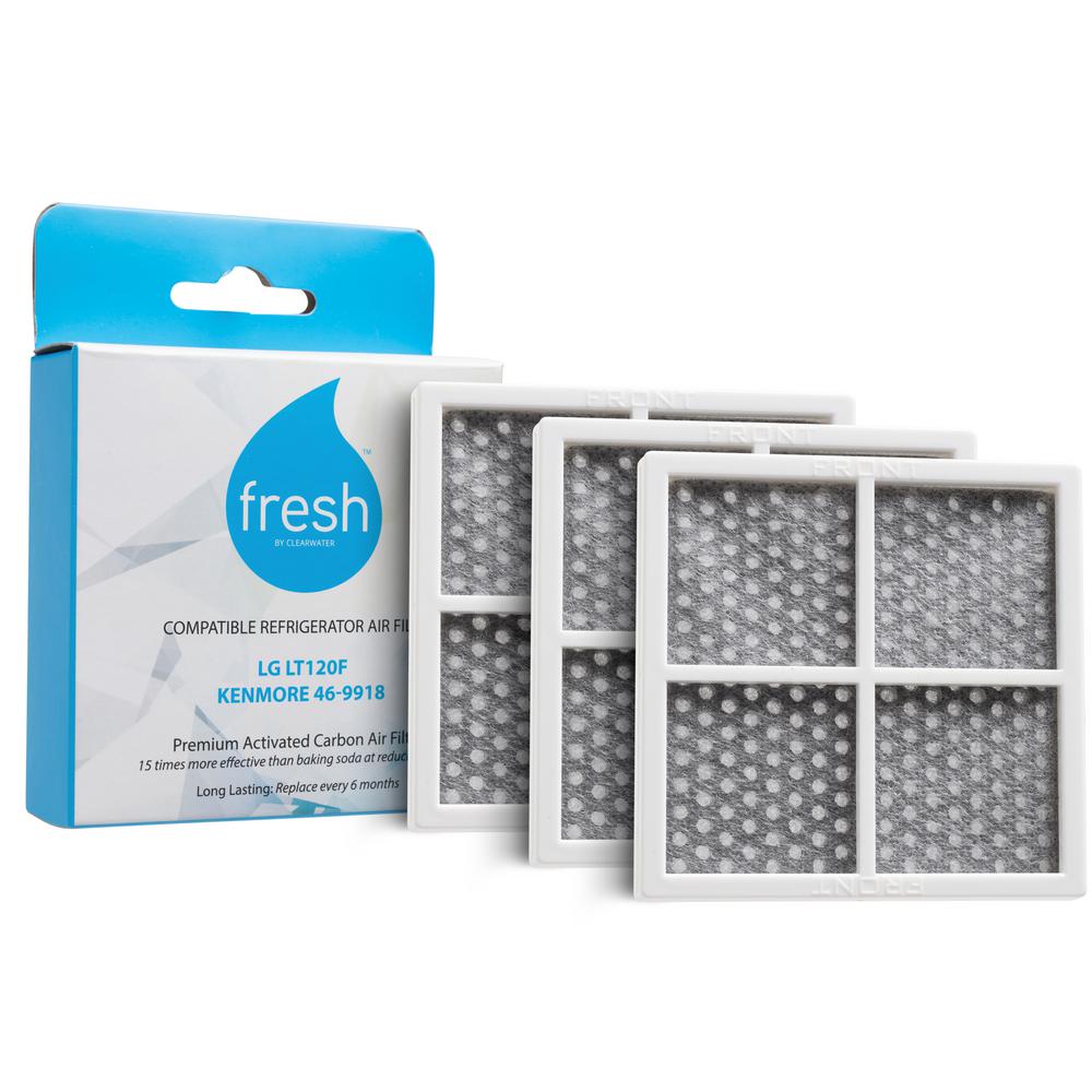 Mist Fresh Replacement Refrigerator Air Filter for LG LT120F Kenmore 469918 (3pk)