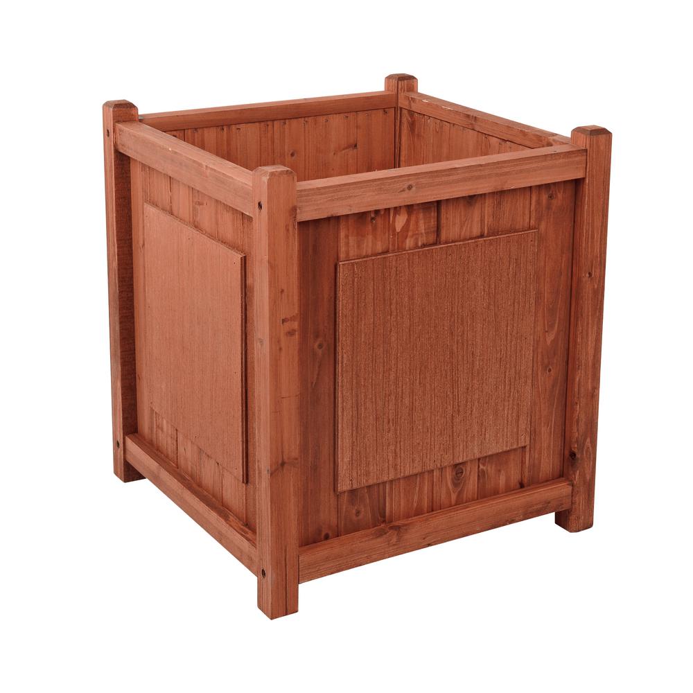 Leisure Season Preston 16 in. W x 16 in. D x 18 in. H Square Wooden