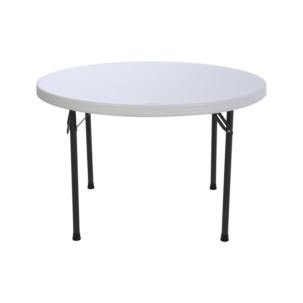 Folding Table Transitional Round, Round Card Table