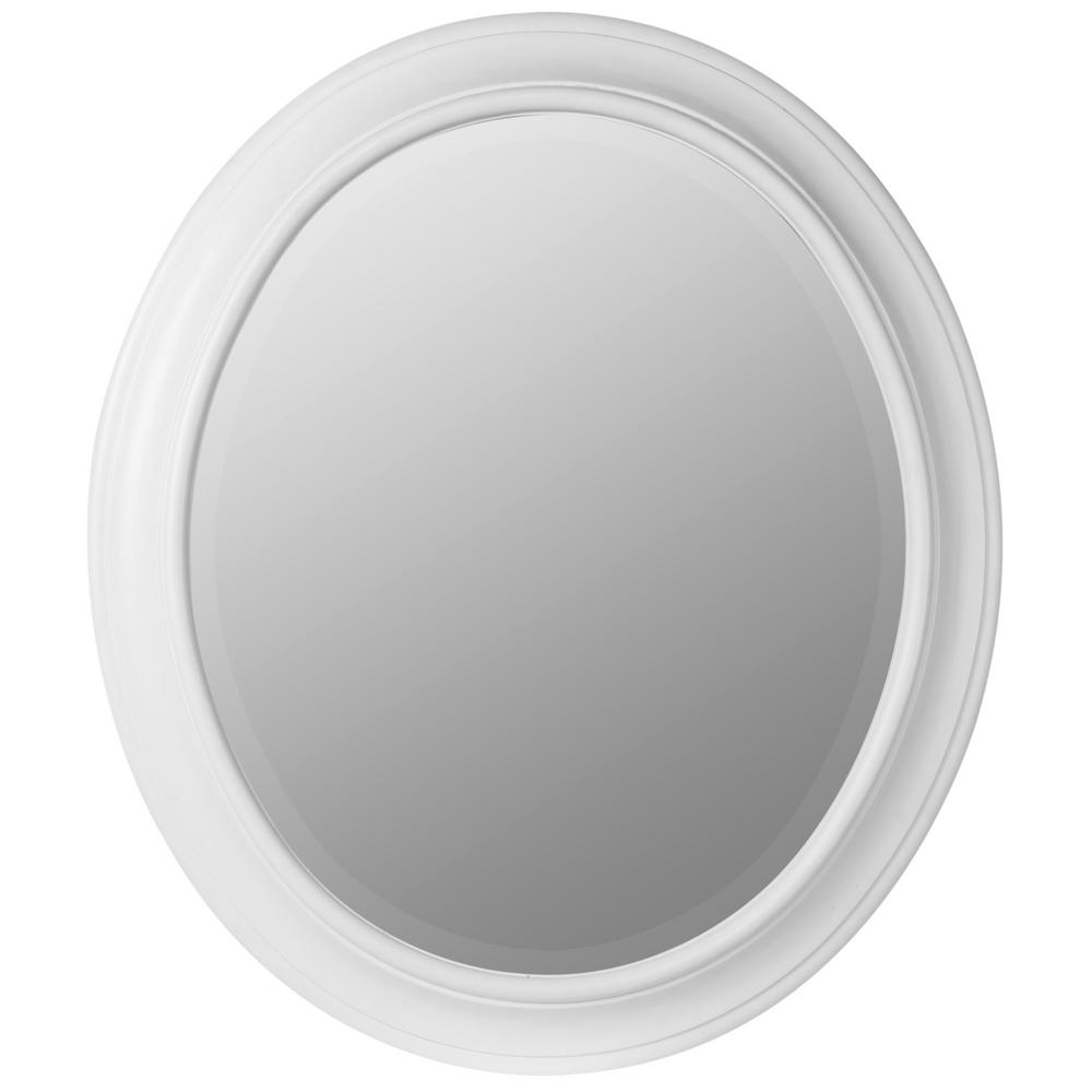 DANYA B Urban White Over the Door Jewelry and Makeup Mirror