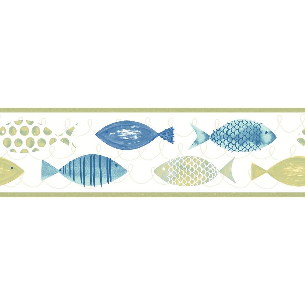 Chesapeake Key West Fish Wallpaper Border311312212B The Home Depot