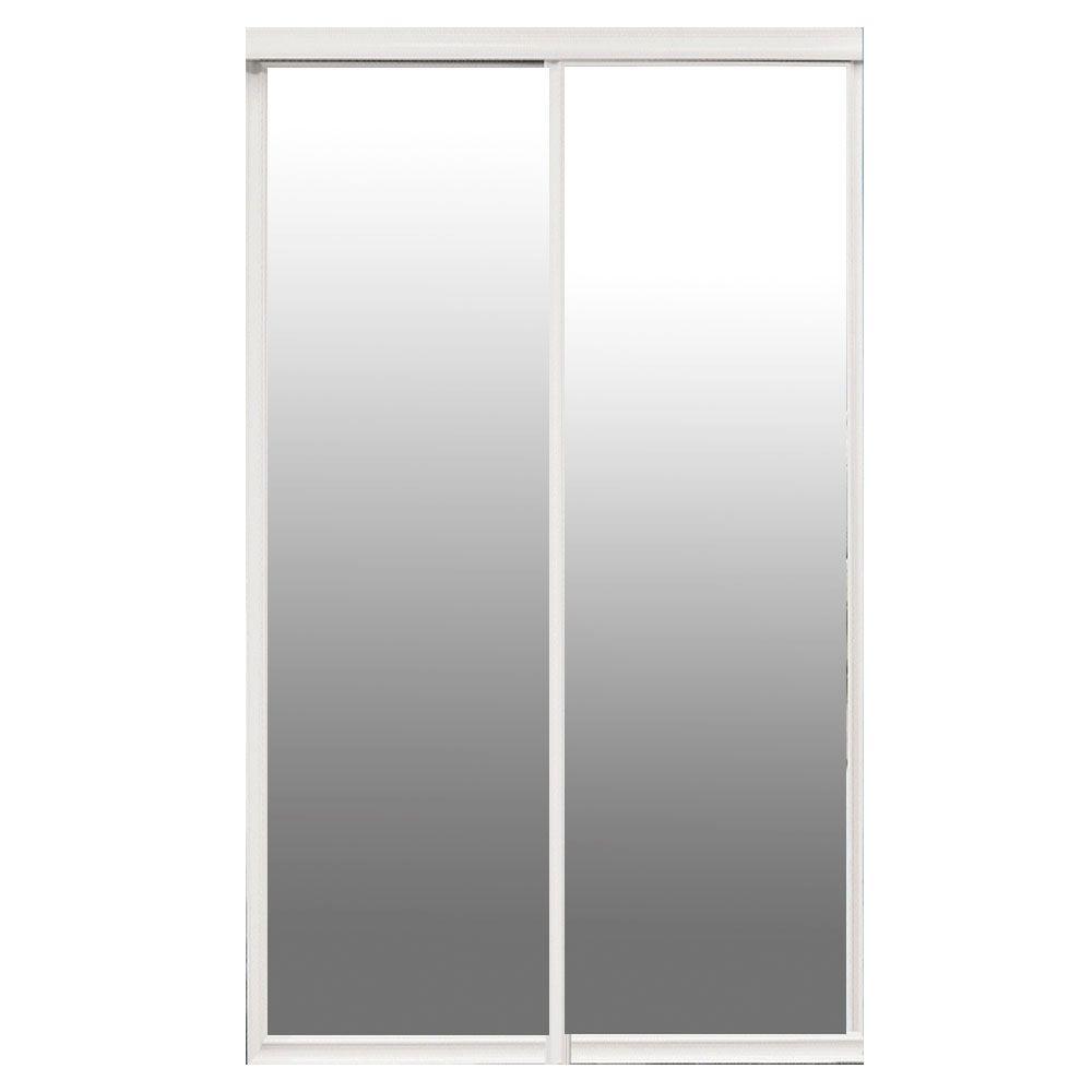 Contractors Wardrobe 96 In X 96 In Majestic White Frame Mirror