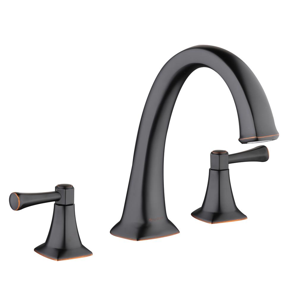 Glacier Bay Stillmore 2 Handle Deck Mount Roman Tub Faucet In