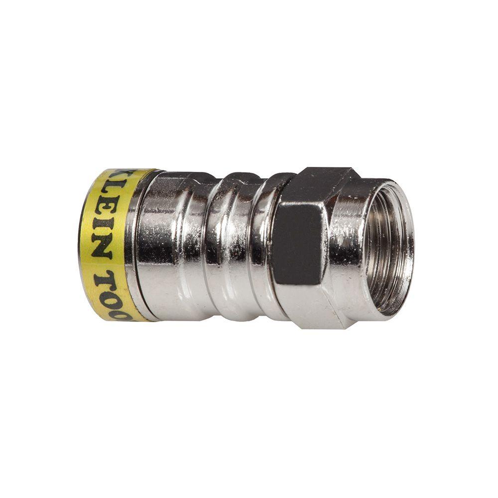 Klein Tools RG6/6Q FPushOn Connector (10Pack)VDV812627 The Home