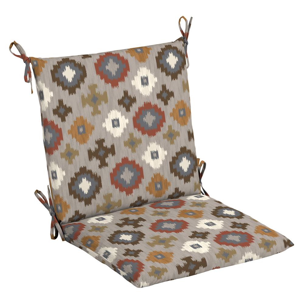 Hampton Bay 20 in. x 20 in. Manistree Moonrock Outdoor Mid Back Chair