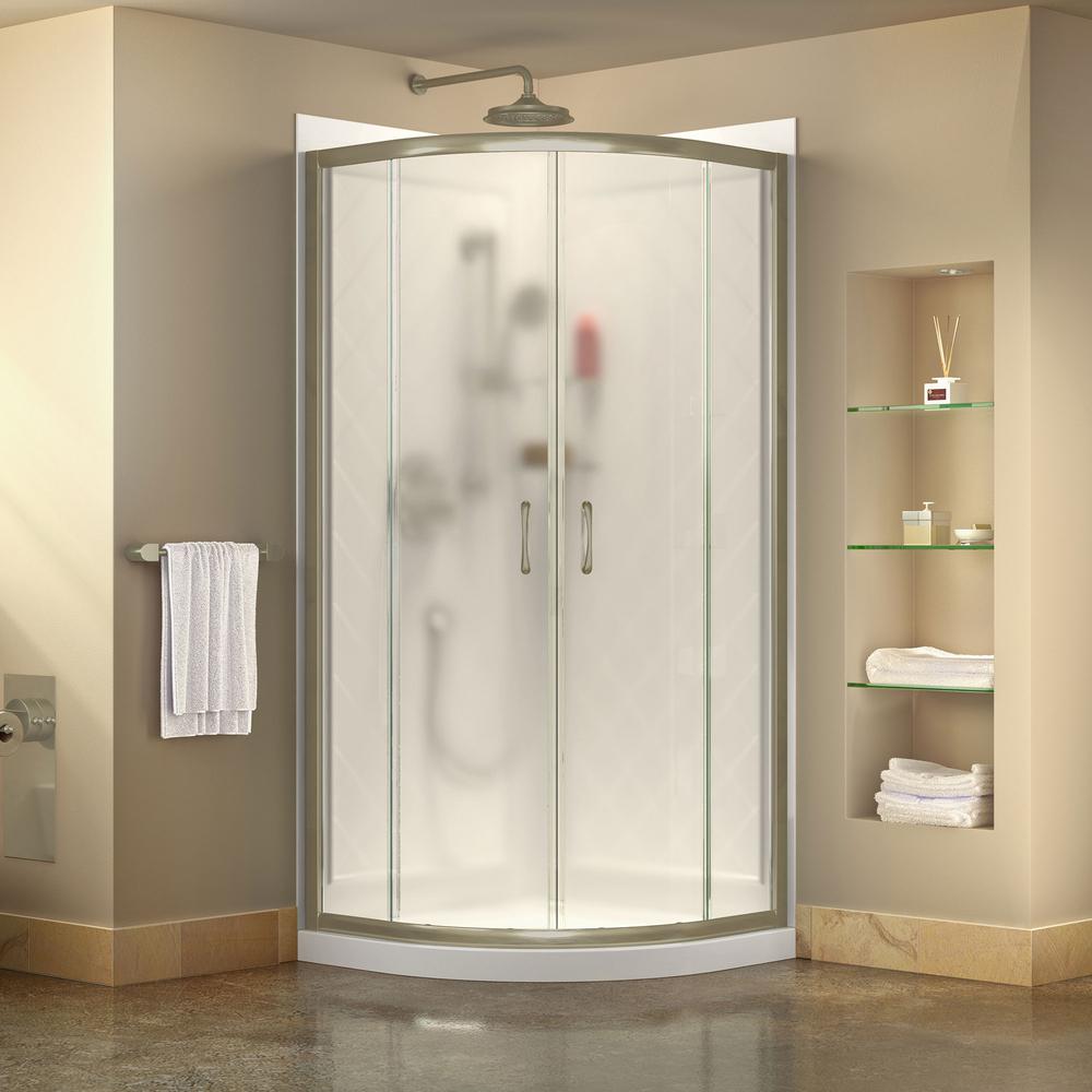 Round 36 40 Shower Doors Showers The Home Depot