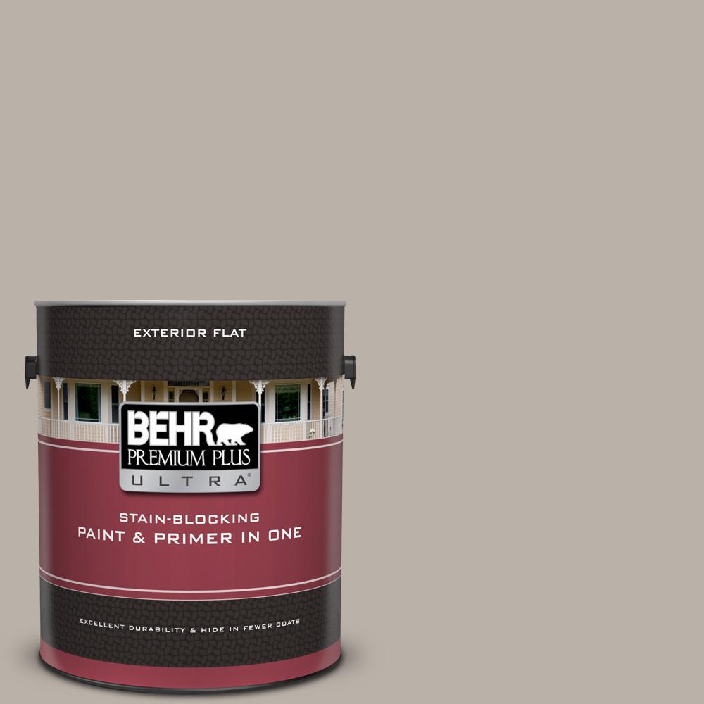 BEHR Premium Plus Ultra 1 Gal. #MQ2-55 Park Avenue Flat Exterior Paint ...