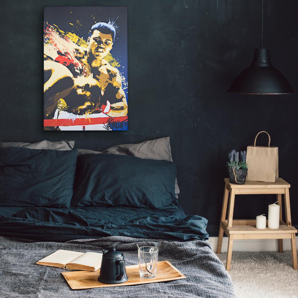 American Art Decor Licensed Muhammad Ali Pop Art Wrapped Canvas