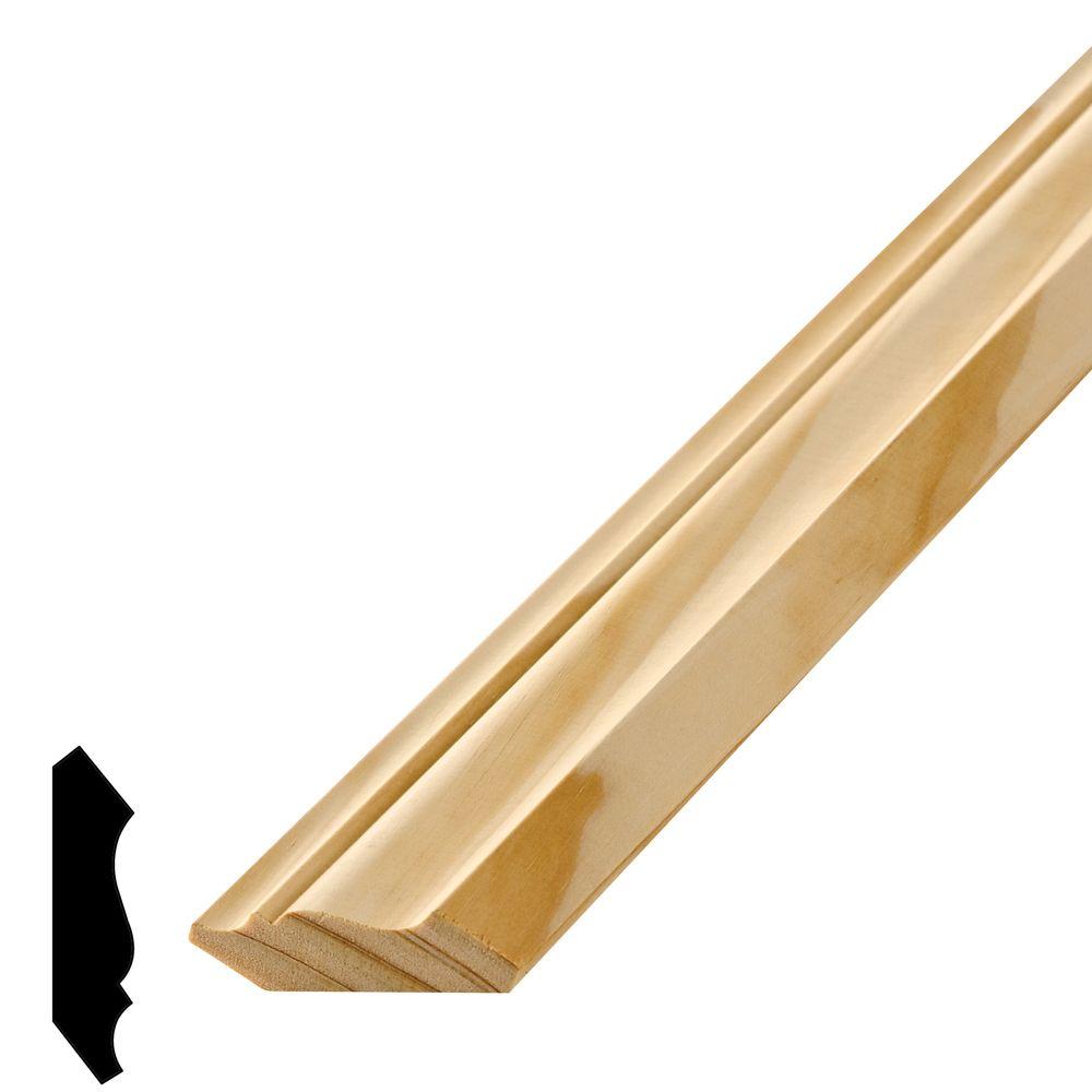 WM 54 9/16 in. x 21/4 in. Pine Crown MouldingWM054200RLC The
