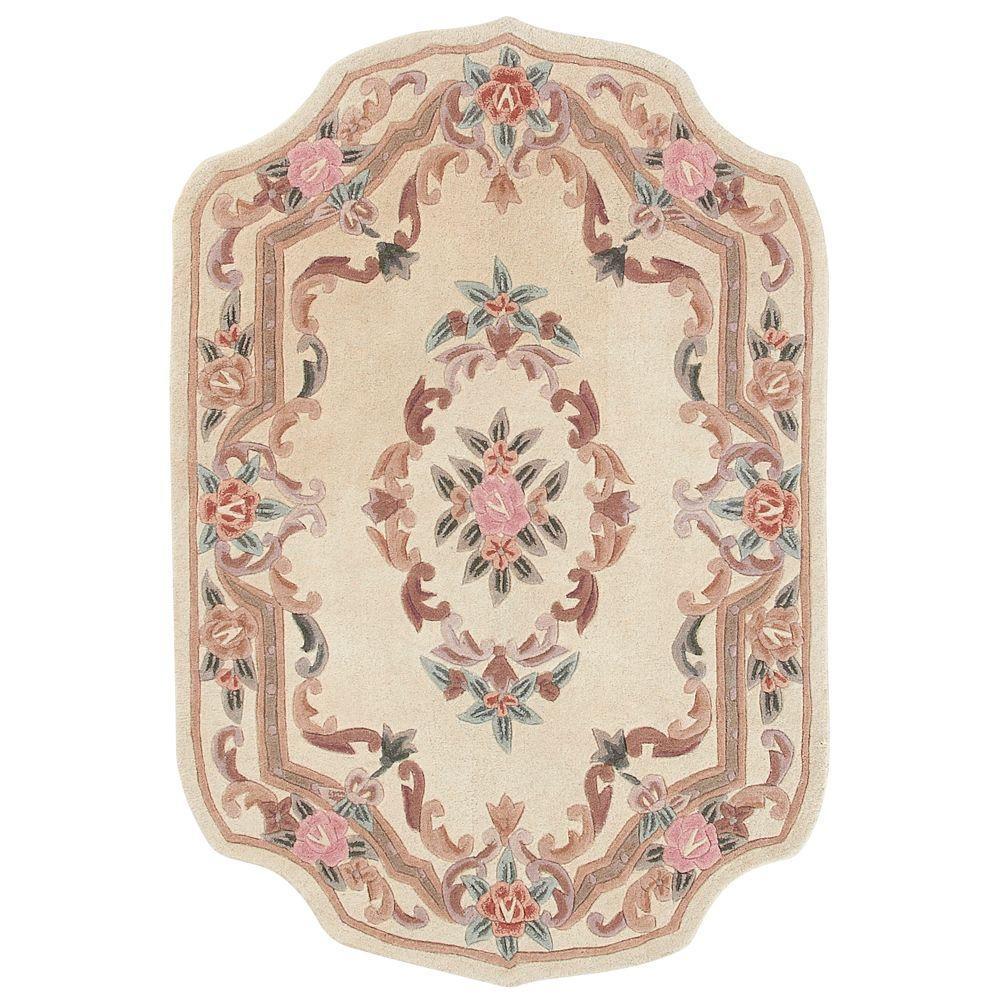 Home Decorators Collection Imperial Ivory 5 ft. x 8 ft. Shape Area Rug