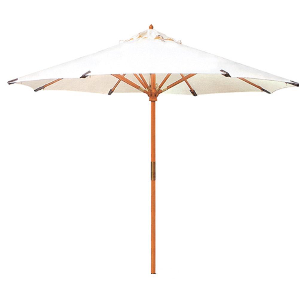 Solid Wood Patio Umbrellas Patio Furniture The Home Depot