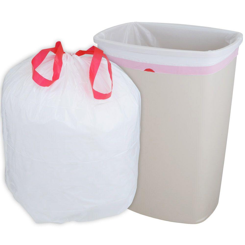 13 gallon clear garbage bags