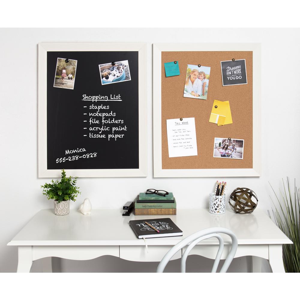 Beatrice Framed Cork Memo Board 211631 The Home Depot