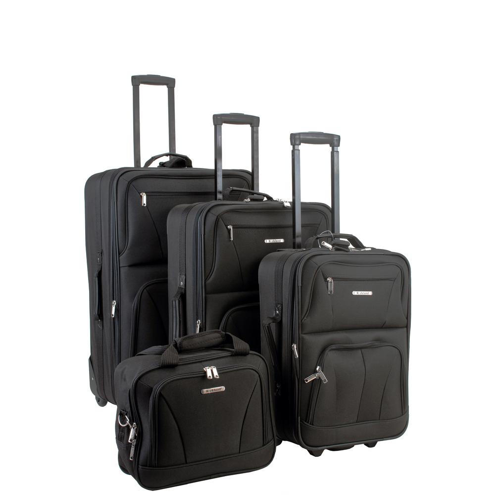 Rockland Rockland Sydney Collection Expandable 4-Piece Softside Luggage ...