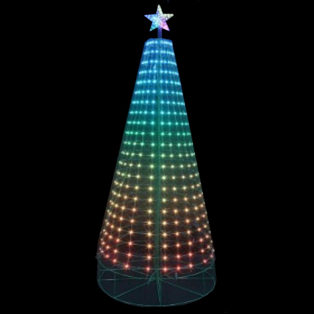 Home Accents Holiday 7.5 ft. LED 360-Degree Pixel Tree-10314-0048HO