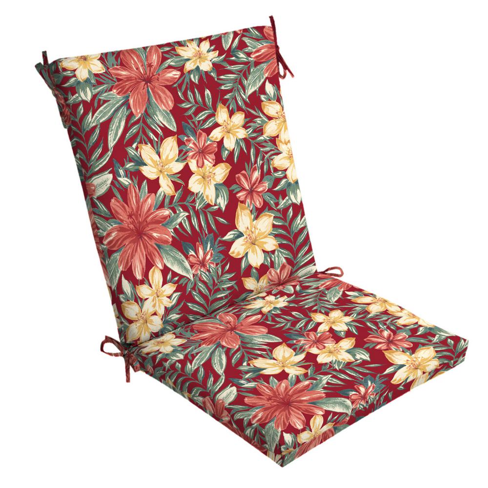 Arden Selections 20 x 20 Ruby Clarissa Tropical Outdoor Dining Chair