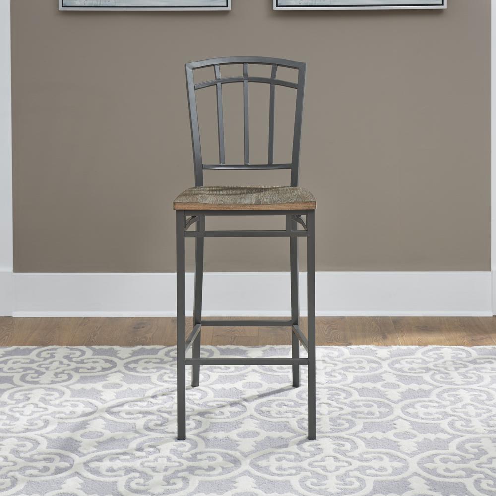 Home Styles Barnside Metro 30 In Gray Bar Stool 5053 88 The Gray Bar Stool 5053 88 The Home Depot