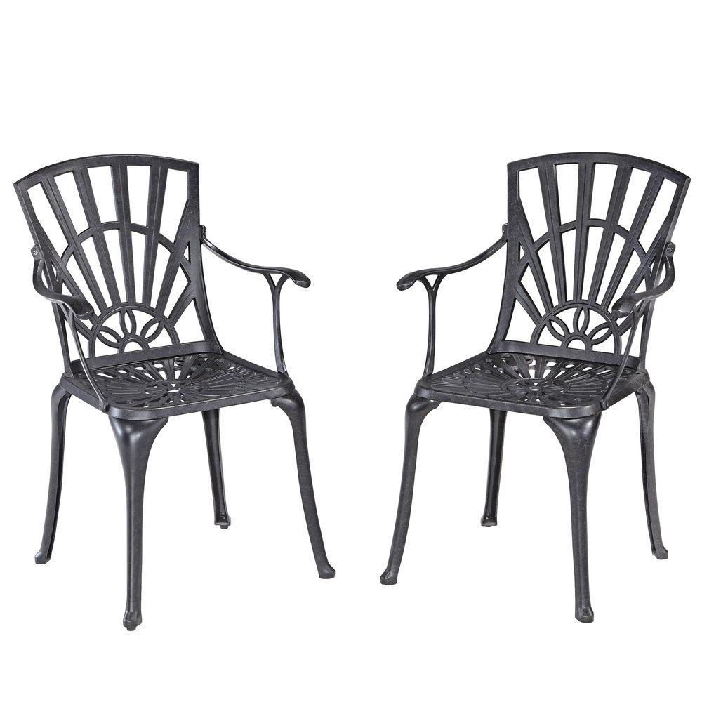 Home Styles Largo Patio Dining Chair (Pair)-5560-802 - The Home Depot