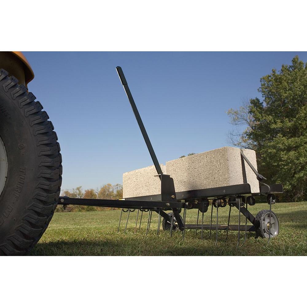 40 inch TowBehind Dethatcher Tractor Clipping Grass Yard Garden Lawn Mower eBay